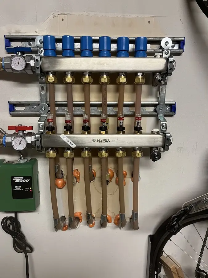 Plumber performing Gas Line Installation at a residential property in Ferndale